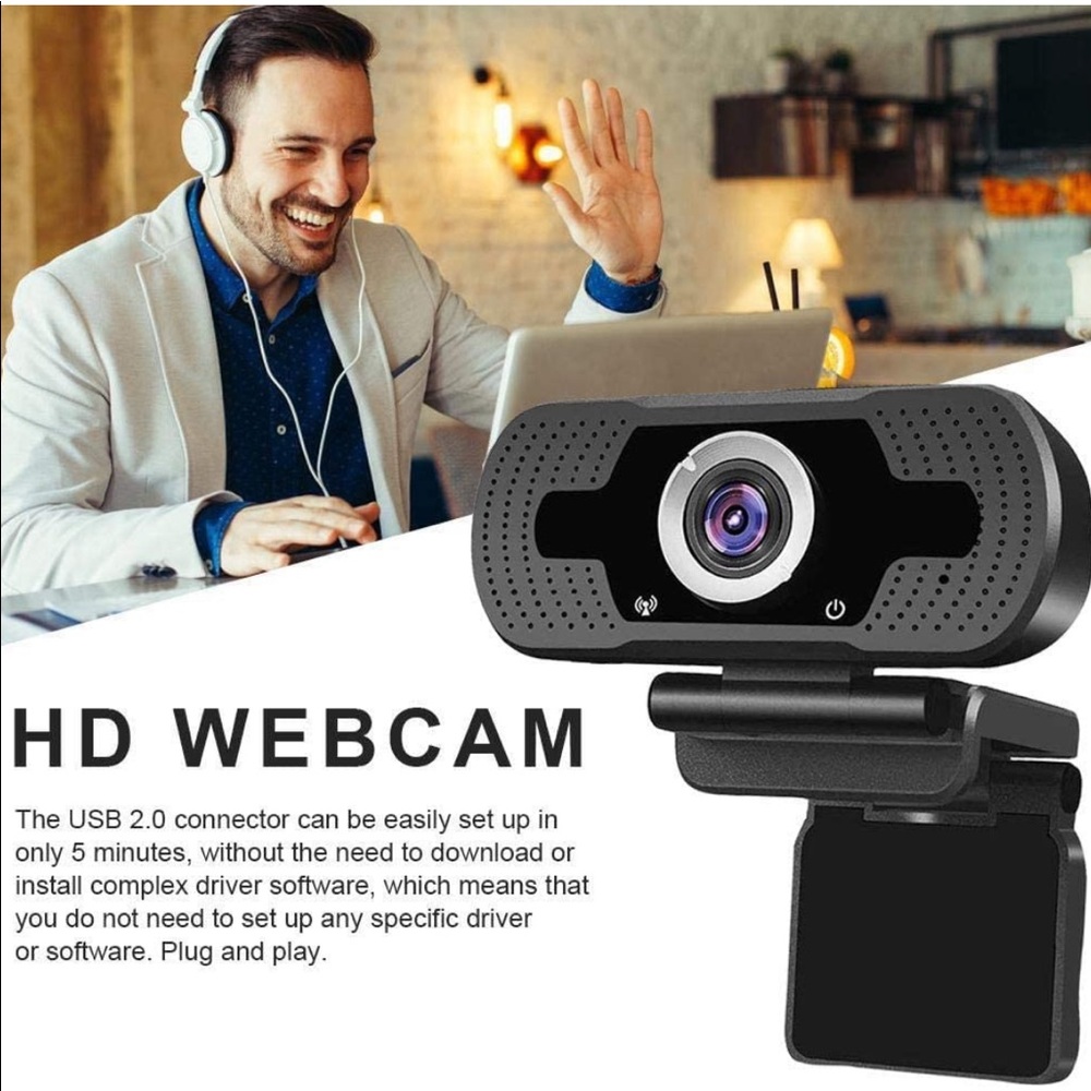 1080P Webcam, NP HD PC Webcam USB Mini Computer - Picture 5 of 7